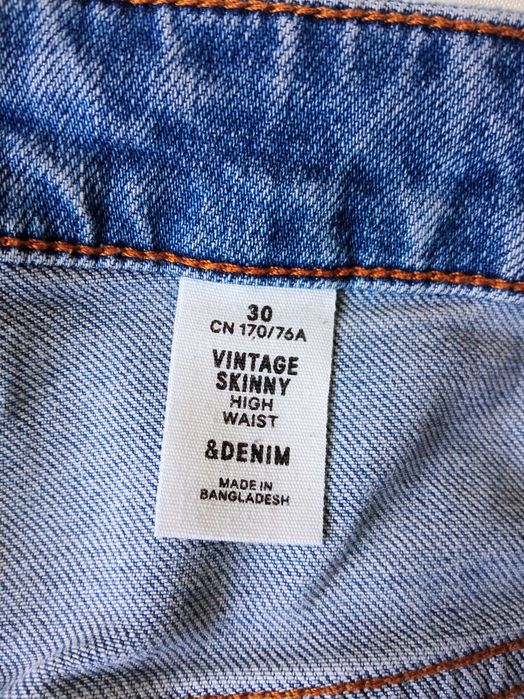 Vintage Skinny spodnie jeans r 30 pas 76-82cm