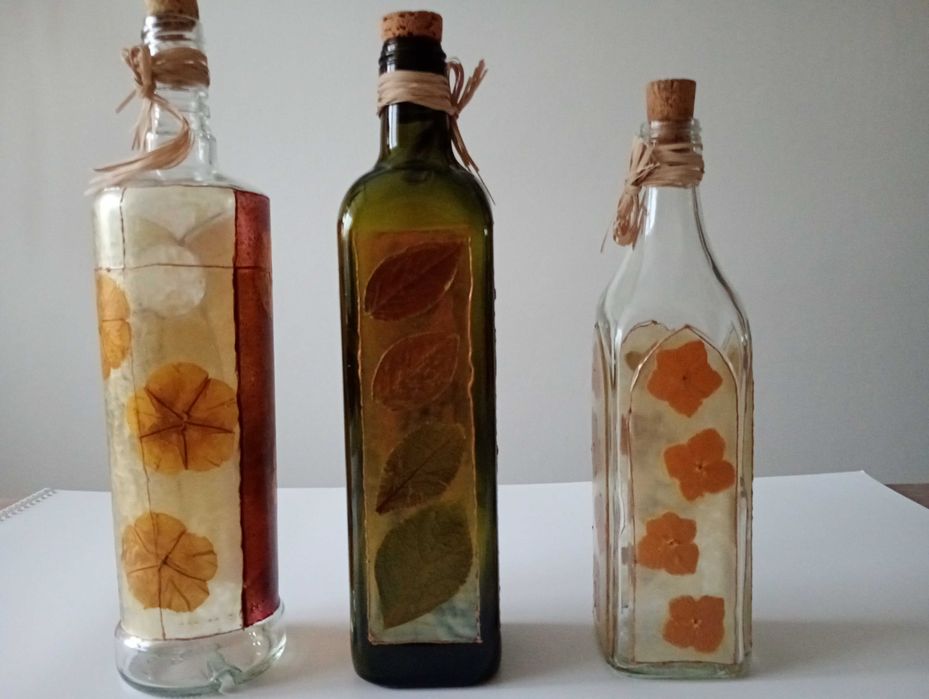 ozdobne butelki hand made