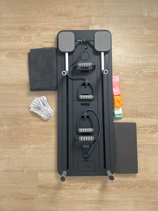 Plataforma Pilates reformer dobrável Northdeer 8 em 1 preta