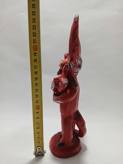 Figurado Português - Figura Barro Diabo Vermelho - Julia Cota Barcelos