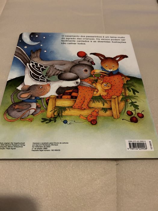 Livro infantil “O Casamento dos Passarinhos”