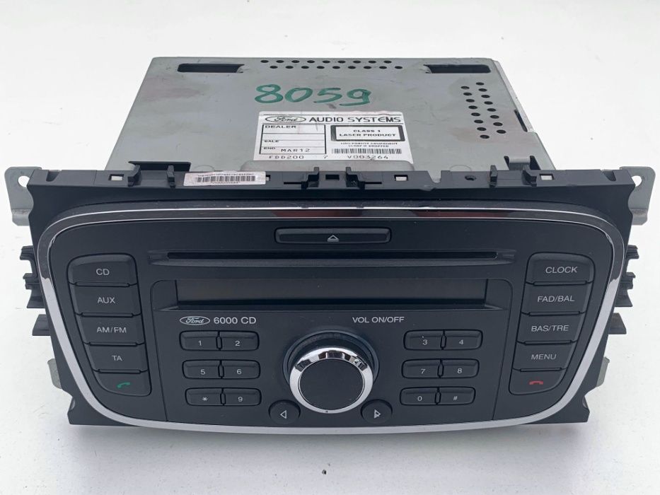 RADIO 6000CD Ford Mondeo mk4 SMAX Galaxy Focus mk2 Kuga C