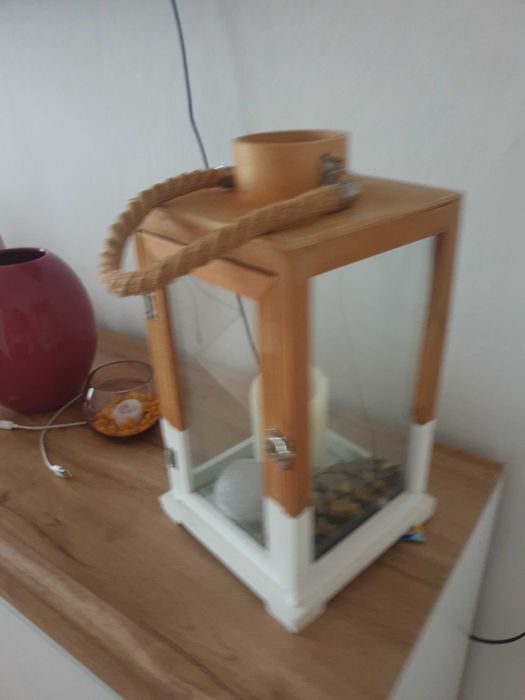 Latarnia drewniana 30cm