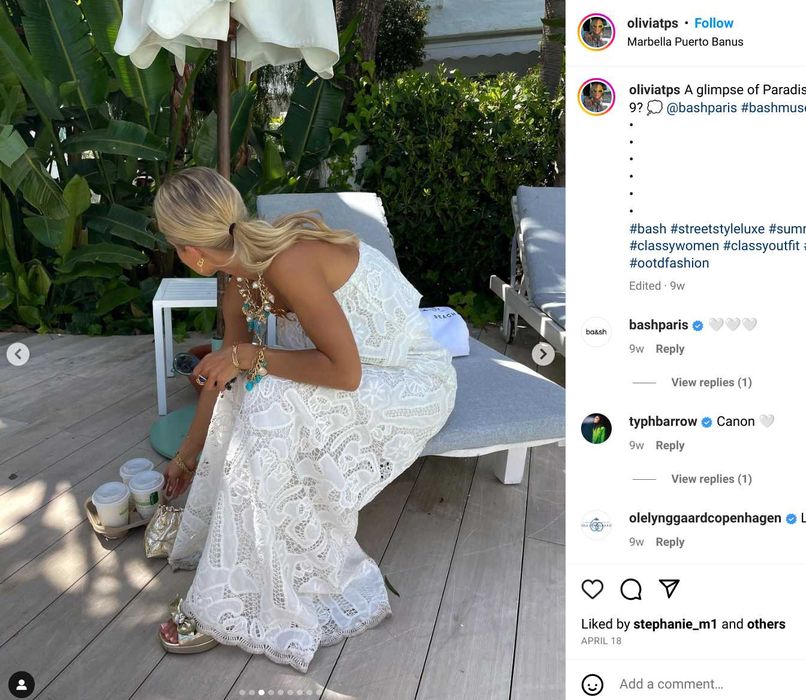 Biała suknia Ba&Sh inca koronkowa boho.