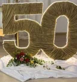 50 Cyfra dekoracyjna z ledami