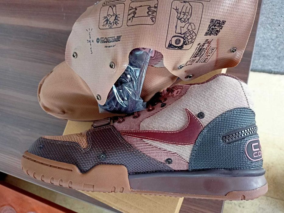 Nike Air Trainer 1 x Travis Scott Mid Cactus Jack Brown