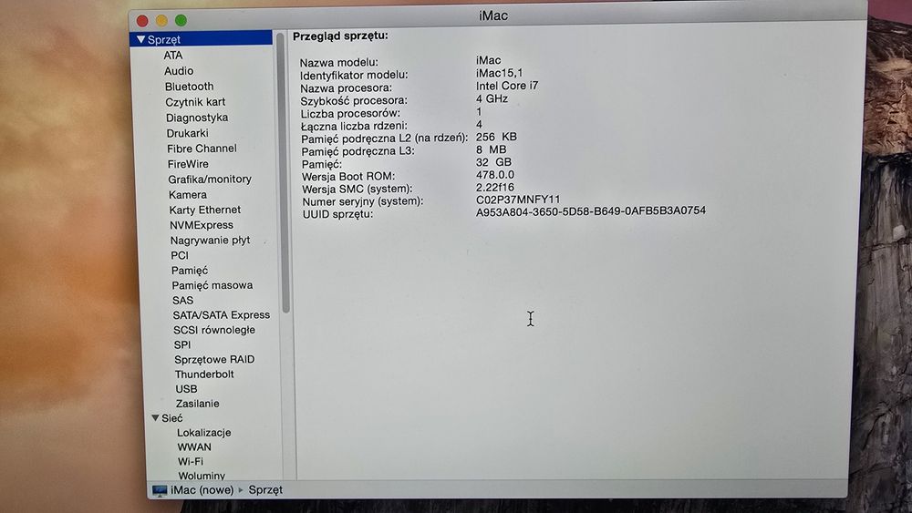 APPLE iMac 27 i7 3,4GHz 32GB 1TB SSD Slim
iMac 27''