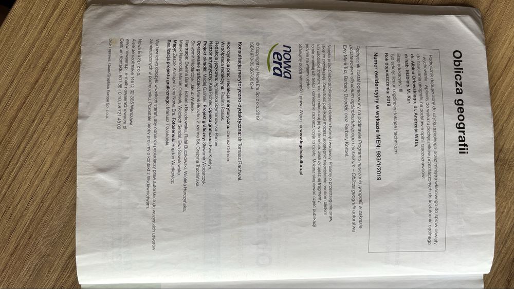 podręcznik Oblicza geografii 1 ZP