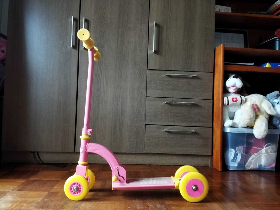 Trotinete infantil rosa