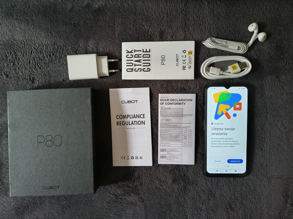 Smartfon Cubot P80 8/256 GB zadbany