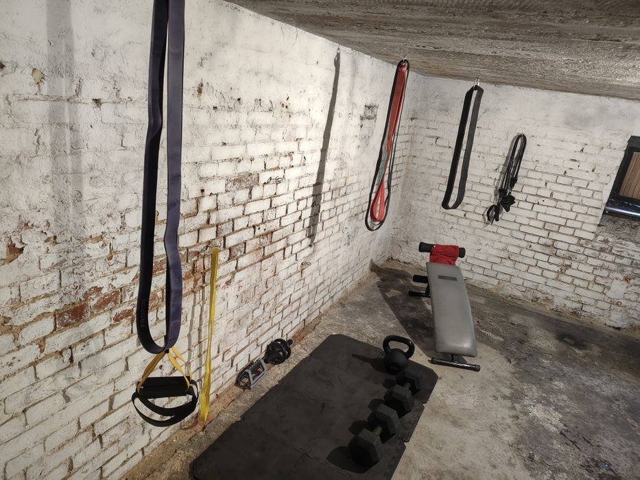 Taniej nie będzie ! Mini siłownia domowa :) gumy, hantle, ławeczka, trx, kettlebell
