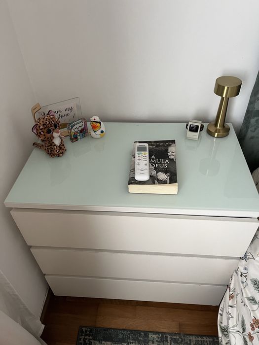 2 Comoda Malm 3 gavetas Ikea