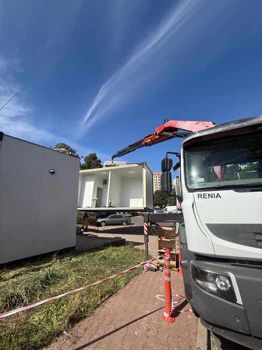 Usługi HDS | Transport mat. budowlanych | Rozładunk dźwigiem | 8,7 t