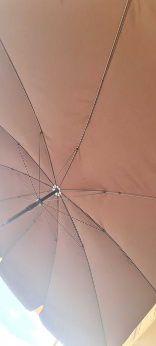 Chapéu de sol castanho para exterior