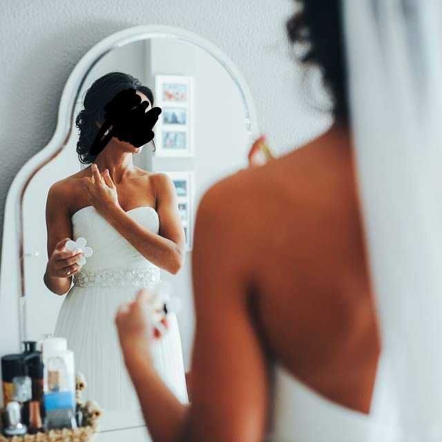 Vestido noiva tule seda San patrick