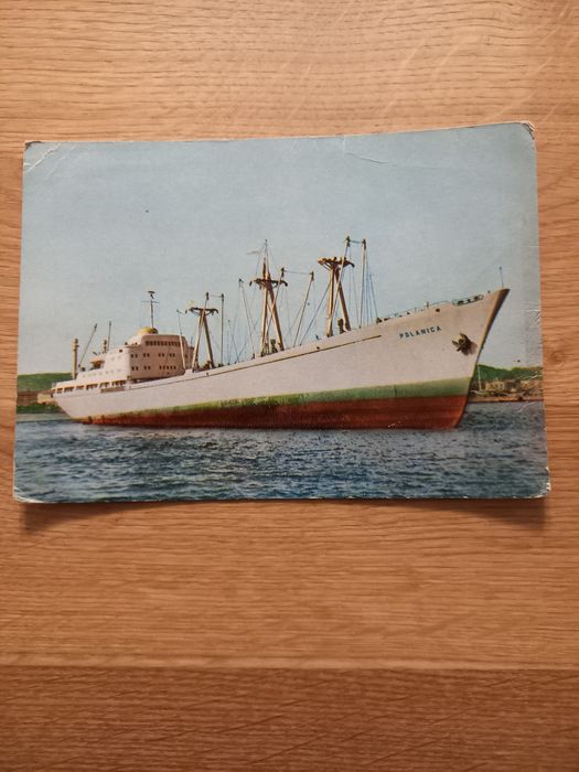 Pocztówki ze statkami i żaglówkami  - lata 70 XX wieku PRL