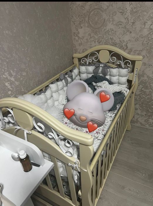 Дитяче ліжечко + ортопедичний матрац