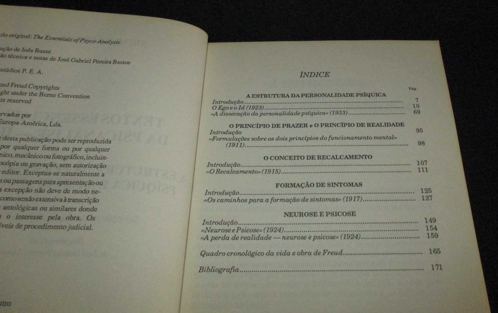 Livro A Estrutura da Personalidade Psíquica e a Psicopatologia Freud