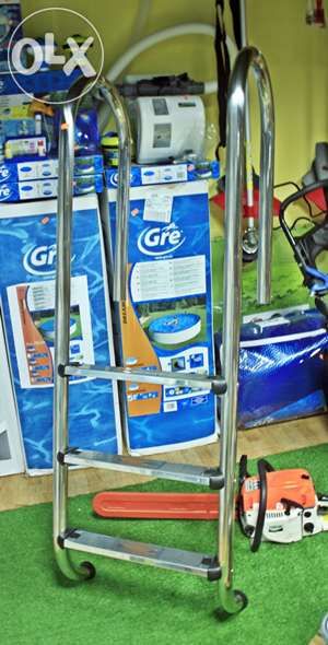 Escadas em inox Novas - 3 degraus e 4 degraus para piscinas