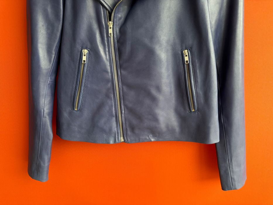 GLOBUS NAPPA LEATHER Оригінал жіноча шкіряна куртка косуха Кожанка шкірянка розмір S 36