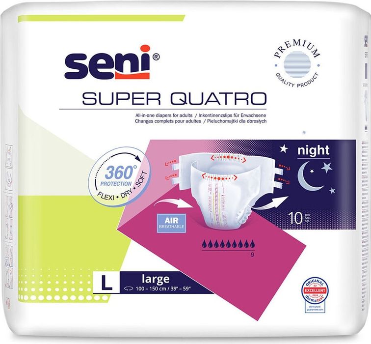 Seni Super Quatro L 4 opakowania