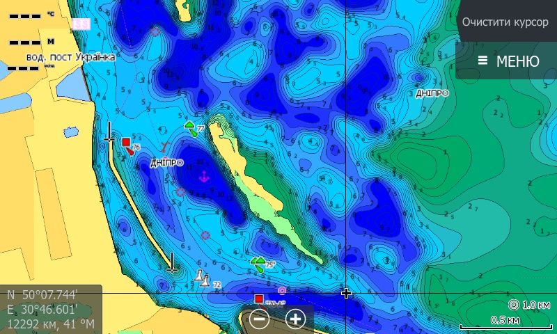 Карти для ехолота Lowrance Navionics Platinum+ 2026  та C-Map Genesis