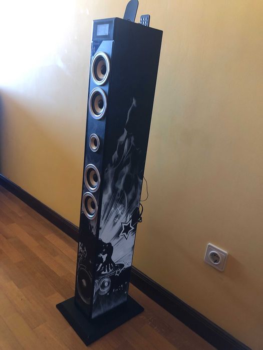 BIGBEN INTERACTIVE Bluetooth Multimedia Speaker Tower / Column with DJ Light64861691464450122