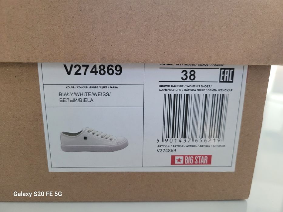 Trampki Big Star V274869 roz. 38