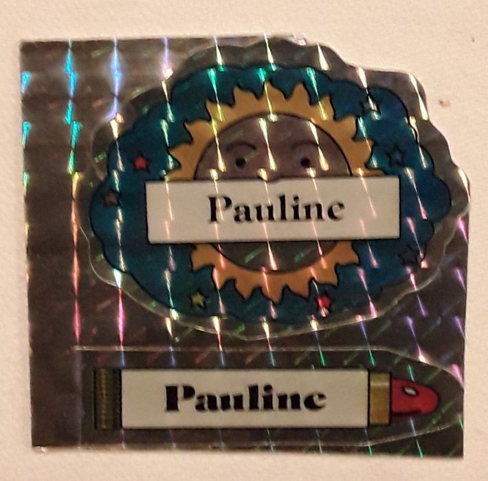 Conjunto de 5 stickers/autocolantes "Pauline"