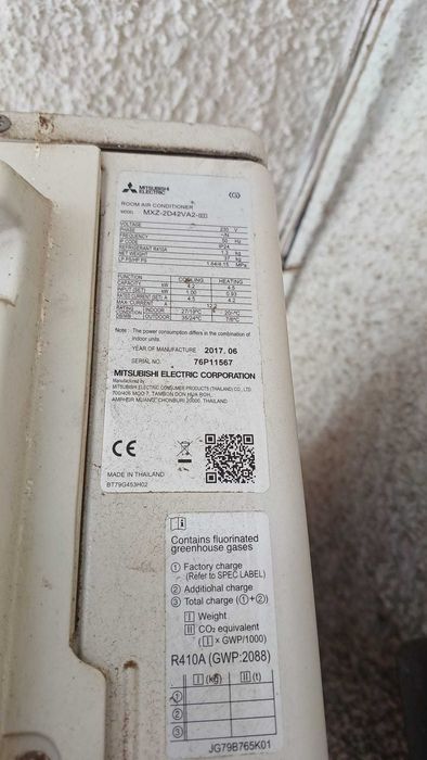 Sistema Ar Condicionado Mitsubishi- Interiores OK, Exterior p Peças