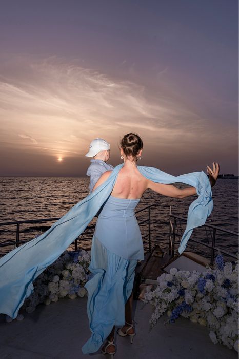 Шикарна блакитна сукня від luxurydressua