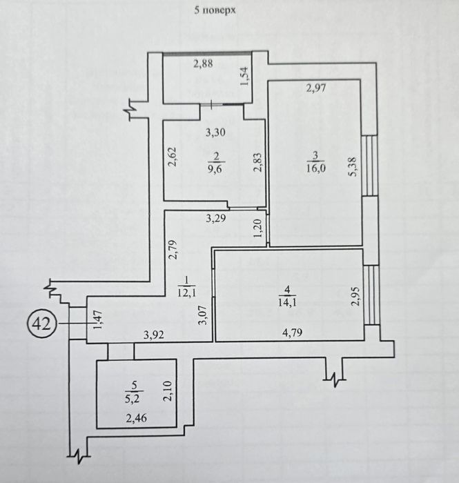 Продаж двокімнатной  видовой квартири в ЖК Парковий на  Дніпрі
