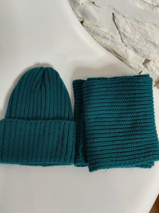 Набір шапка та шарф 9-10 років 54-56р