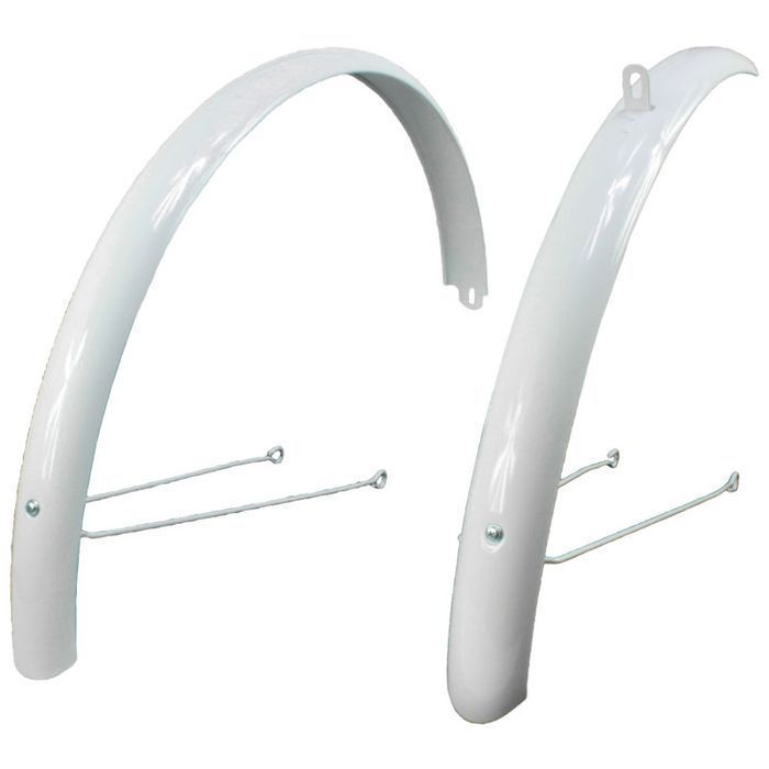 Błotniki Komplet Cs006 Stal 26" 50X20Mm Biały