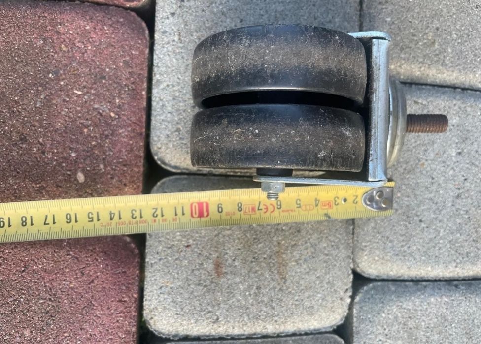 Kółka transportowe podwójne 8 zł szt