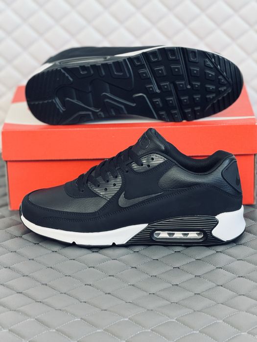 Nike Air Max 90 black-white кроссовки мужские Найк 90 весна