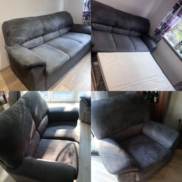 Zestaw kanap, kanapa 3,2,1 szara kanapa, zestaw mebli