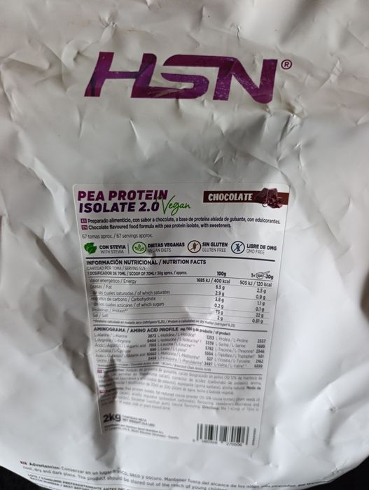 proteína vegetal ervilha chocolate
