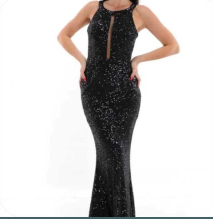 Vestido preto comprido cerimonia