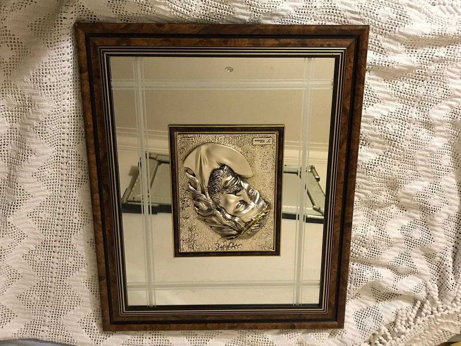 Quadro espelhado religioso