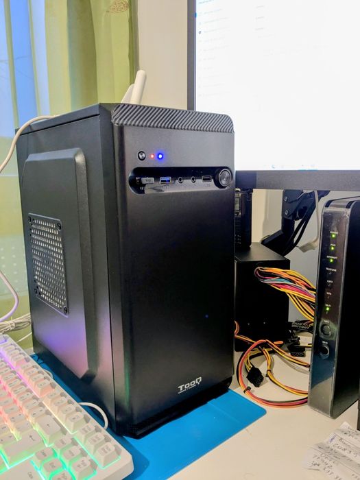 Computador pc desktop torre Ryzen 2600 16gb como novo garantia