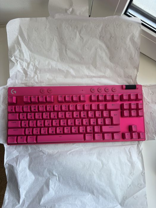 Клавіатура Logitech G Pro X TKL Rapid | Нова | рожевий колір
