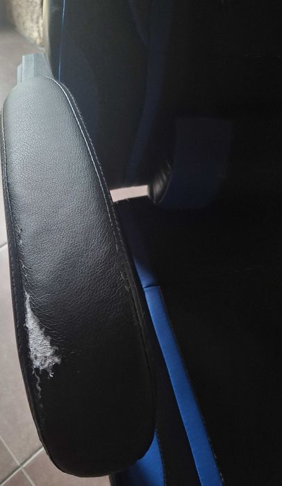 Cadeira apoio para pés Preto+Azul