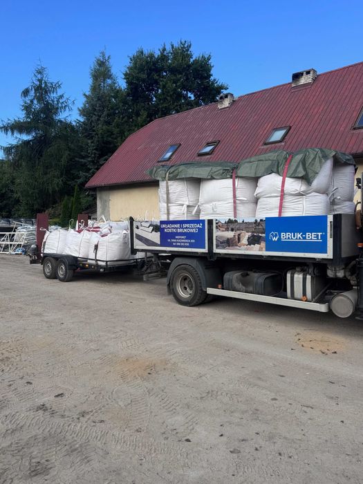 Transport z hds, łyżka, wywrotka
