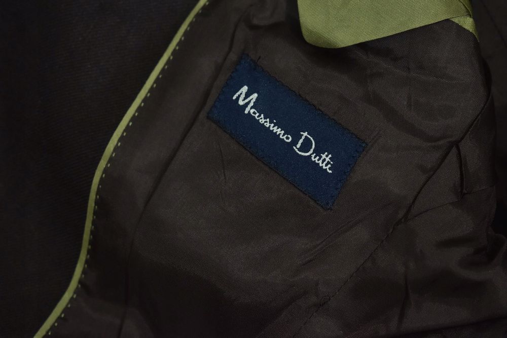 Massimo Dutti Extrafine Linen Old Money Brązowa Marynarka 46 S