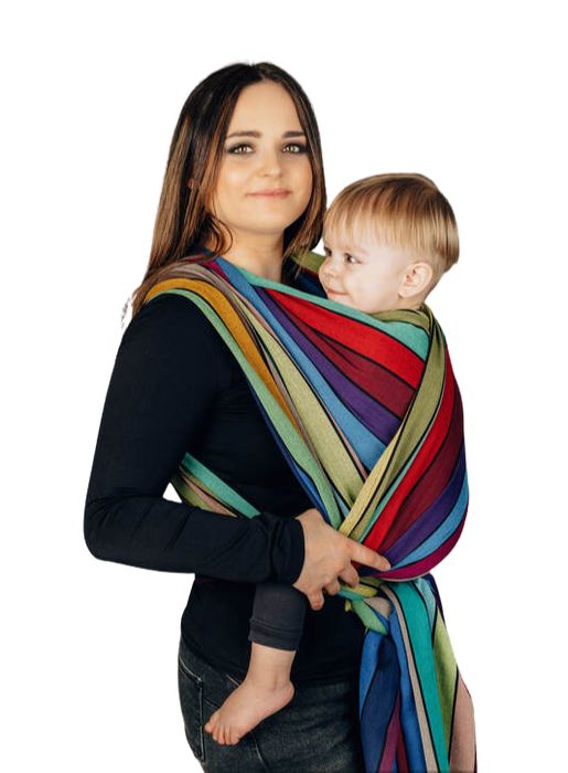 Chusta do noszenia dzieci, KARUZELA BARW, r. 4,2m LennyLamb