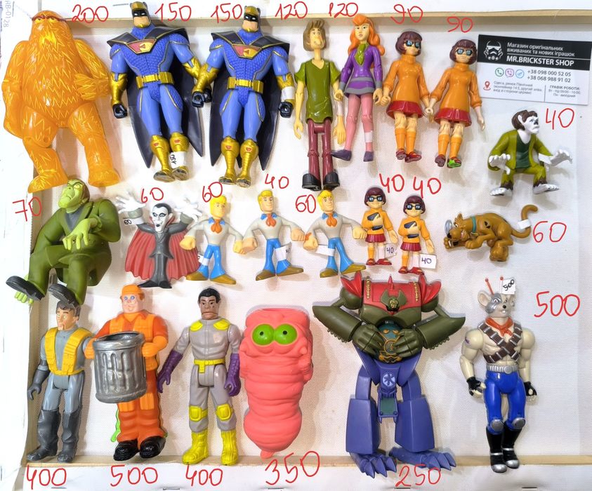 Фігурки рейнджеры фигурки скуби-ду хи-мен бен 10 годзилла атом гормиты