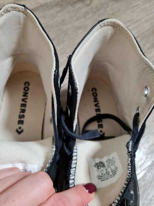 Кеди Converse високі шкіряні