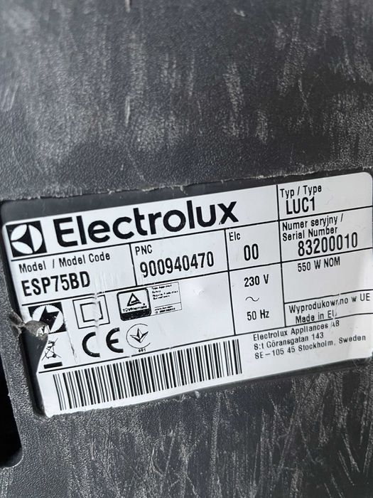 Odkurzacz Electrolux Silent Performer nie działa