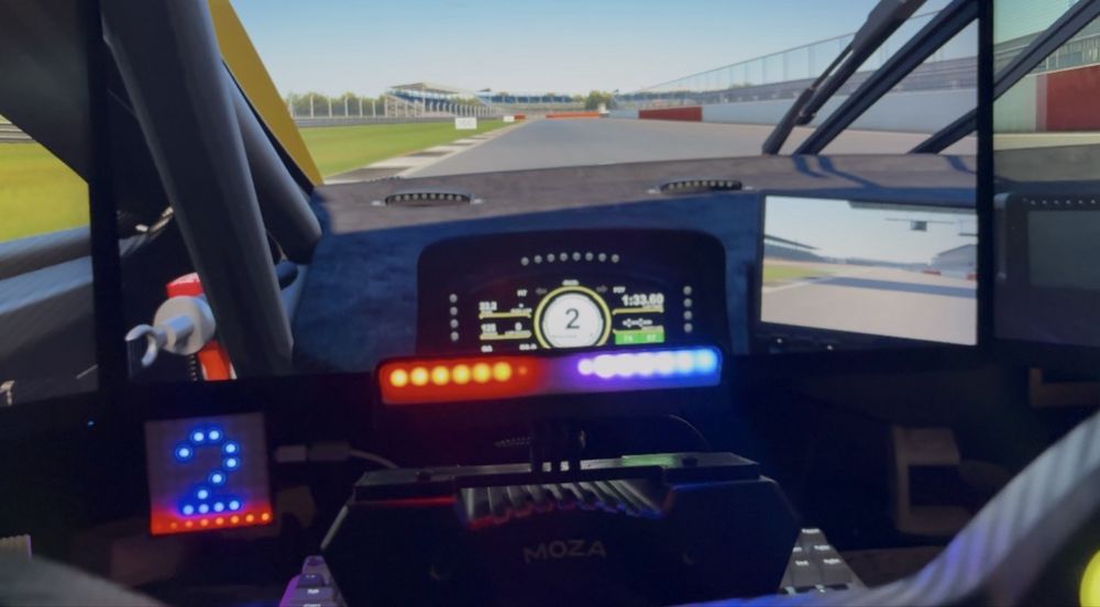 Wskaźnik pasek LED do symulatorów Simhub RPM obroty simracing druk 3D